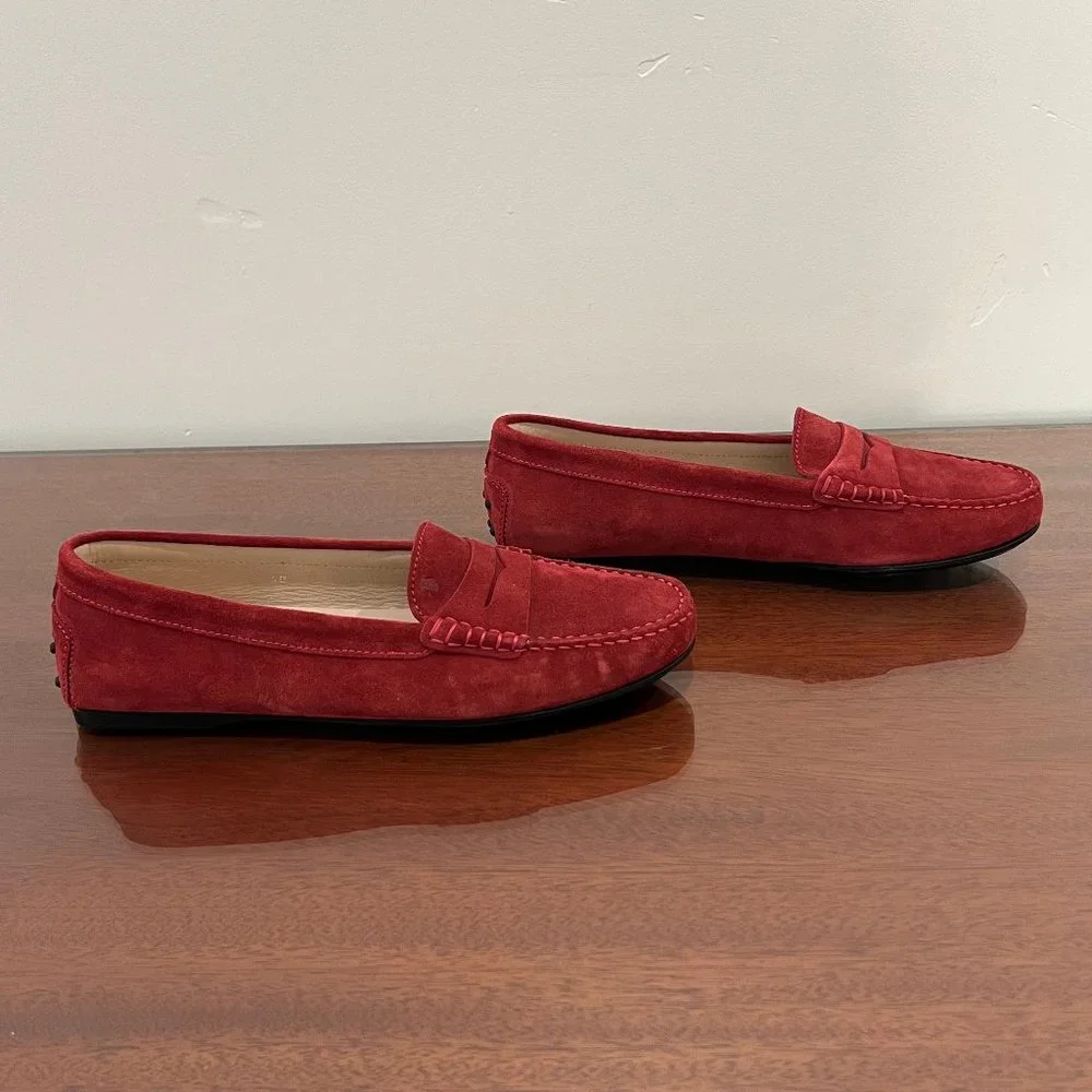 NIB Tod's Gommino Suede Loafers - Picture 8 of 15